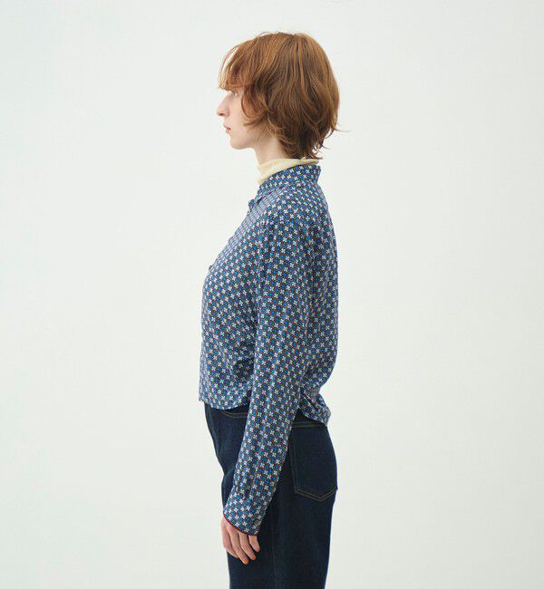 MACPHEE「デイジーリンクプリント サイドシャーリングシャツ」|シャツ・ブラウス|