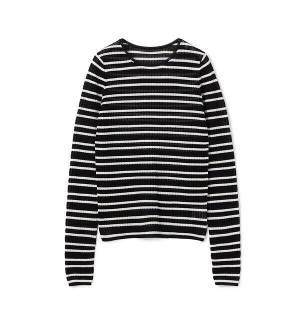 DES PRES「コットンポリエステルアセテートリブ ラウンドネックプルオーバー」|ニット・セーター|16 グレー系