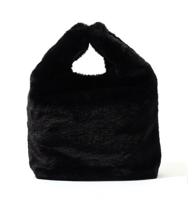 TOMORROWLAND GOODS「VANGI フェイクファー ショッピングバッグ」|ハンドバッグ|19 ブラック
