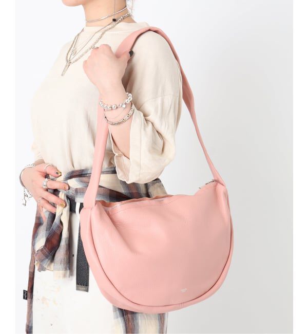  「【blancle/ ブランクレ】S.LETHER SEMI CIRCLE HARF SHOULDER」|ショルダー・メッセンジャー|