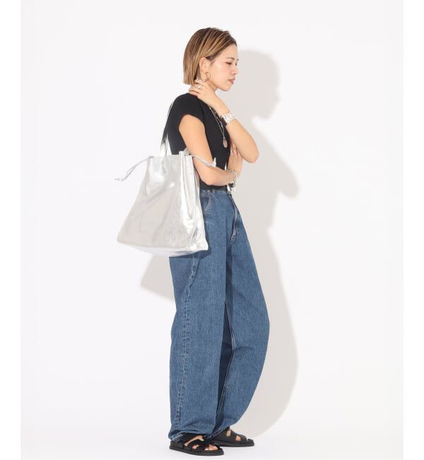  「【blancle/ ブランクレ】M.LETHER SQUEEZE BIG TOTE」|トートバッグ|