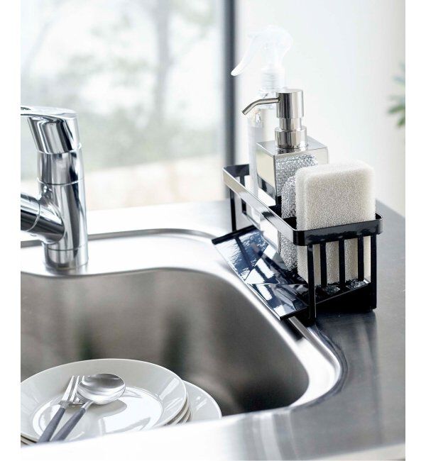 journal standard Furniture「《WEB限定》【tower/タワー】水が流れるスポンジ&ボトルホルダー」|食器・キッチングッズ|