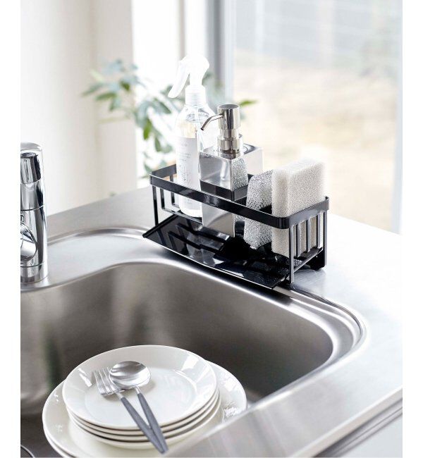journal standard Furniture「《WEB限定》【tower/タワー】水が流れるスポンジ&ボトルホルダー」|食器・キッチングッズ|