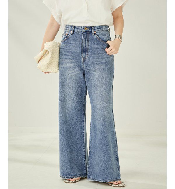 Plage「CINCH BACK DENIM パンツ」|デニム|