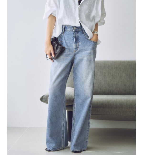 Plage「《WEB限定追加》R&rsquo;IAM WIDE デニム 5」|デニム|