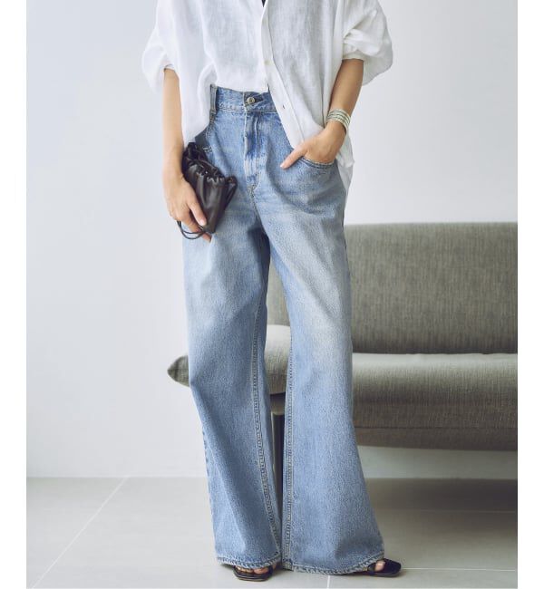 Plage「《WEB限定追加》R&rsquo;IAM WIDE デニム 5」|デニム|