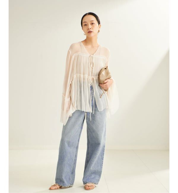 Plage「《WEB限定追加》R&rsquo;IAM WIDE デニム 5」|デニム|