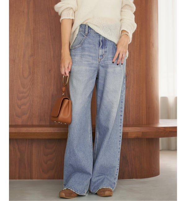 Plage「《WEB限定追加》R&rsquo;IAM WIDE デニム 5」|デニム|ブルー A