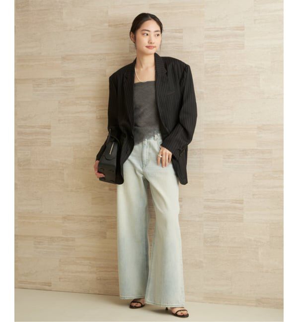 Plage「JANE SMITH / ジェーンスミス WASHED CUPRO OVERSIZED 2B ジャケット」|テーラードジャケット|