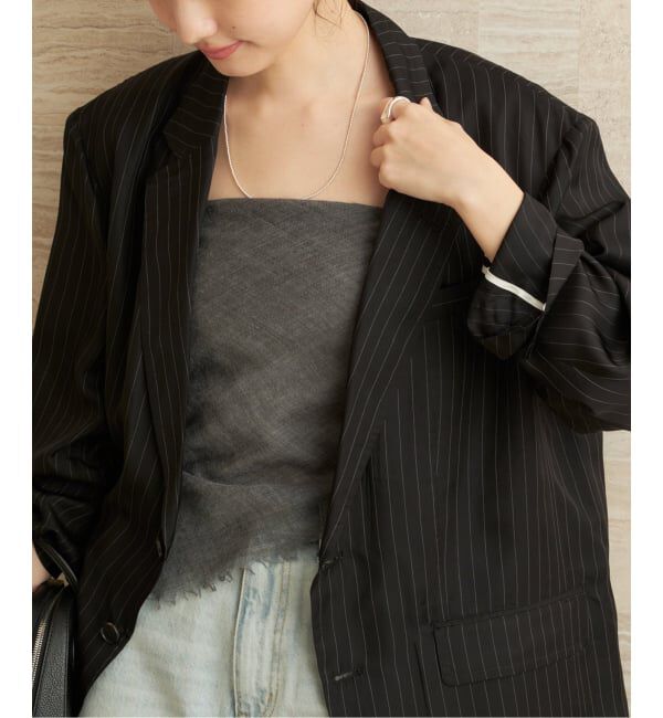 Plage「JANE SMITH / ジェーンスミス WASHED CUPRO OVERSIZED 2B ジャケット」|テーラードジャケット|