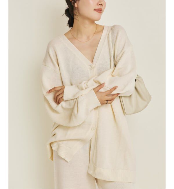 Plage「organic linen 混 カーディガン」|カーディガン|
