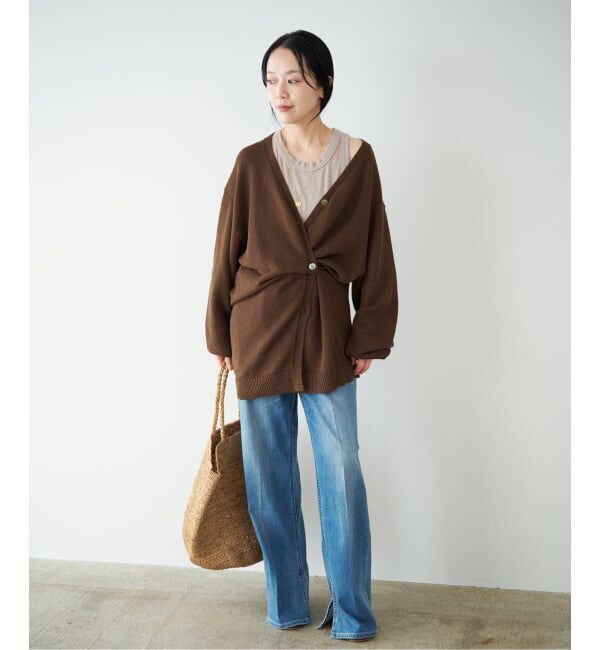 Plage「organic linen 混 カーディガン」|カーディガン|