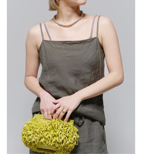 IENA LA BOUCLE「IENA LA BOUCLE リネンブロードバイヤスキャミソール」|キャミソール|