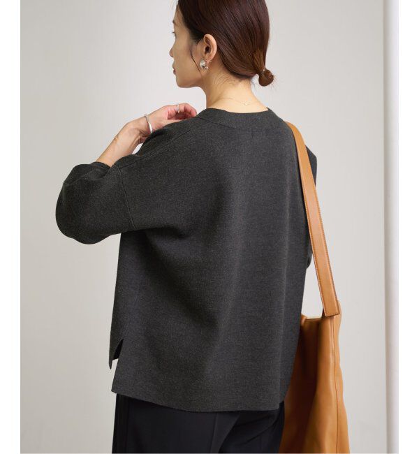 IENA「スーパーファインスムース ショートカーディガン」|カーディガン|