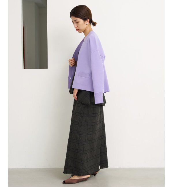 IENA「スーパーファインスムース ショートカーディガン」|カーディガン|