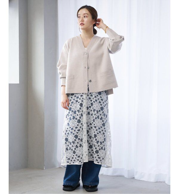 IENA「スーパーファインスムース ショートカーディガン」|カーディガン|