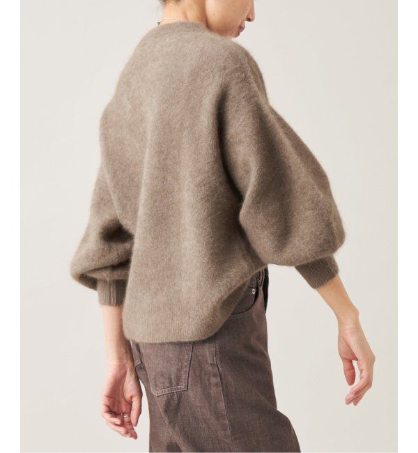 IENA LA BOUCLE「IENA LA BOUCLE ファーニットプルオーバー」|ニット・セーター|ベージュ