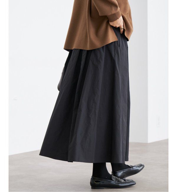 IENA「メモリータフタフレアスカート」|スカート|