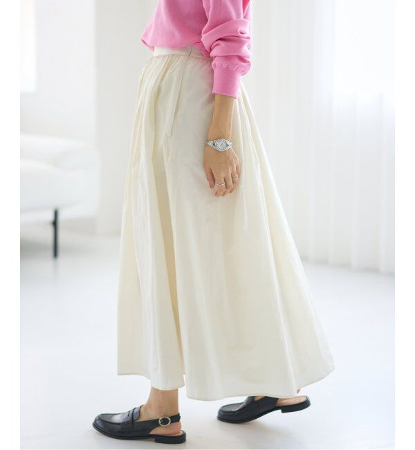 IENA「メモリータフタフレアスカート」|スカート|
