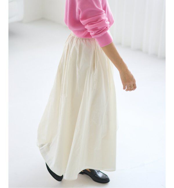 IENA「メモリータフタフレアスカート」|スカート|