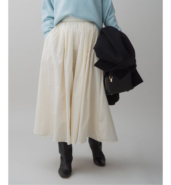 IENA「メモリータフタフレアスカート」|スカート|