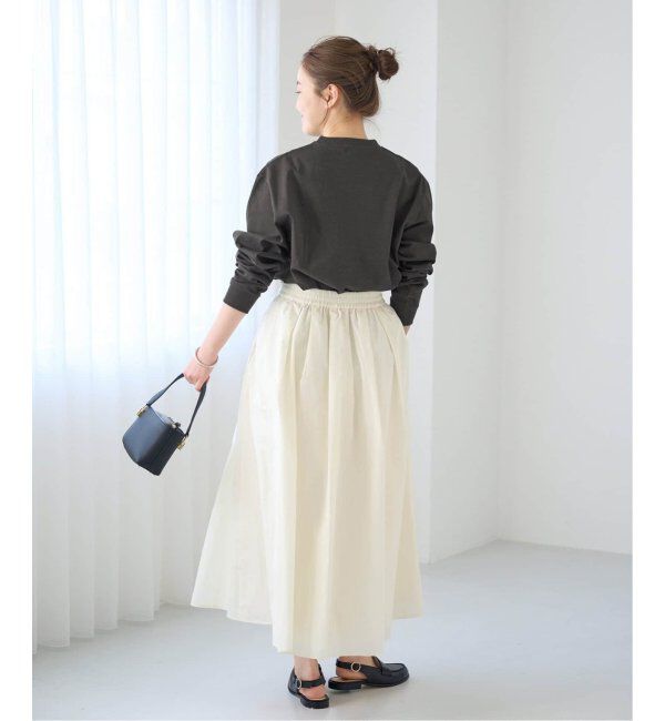 IENA「メモリータフタフレアスカート」|スカート|