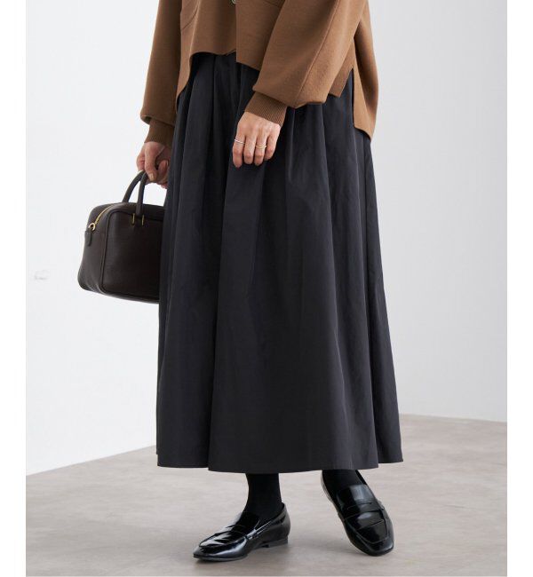 IENA「メモリータフタフレアスカート」|スカート|