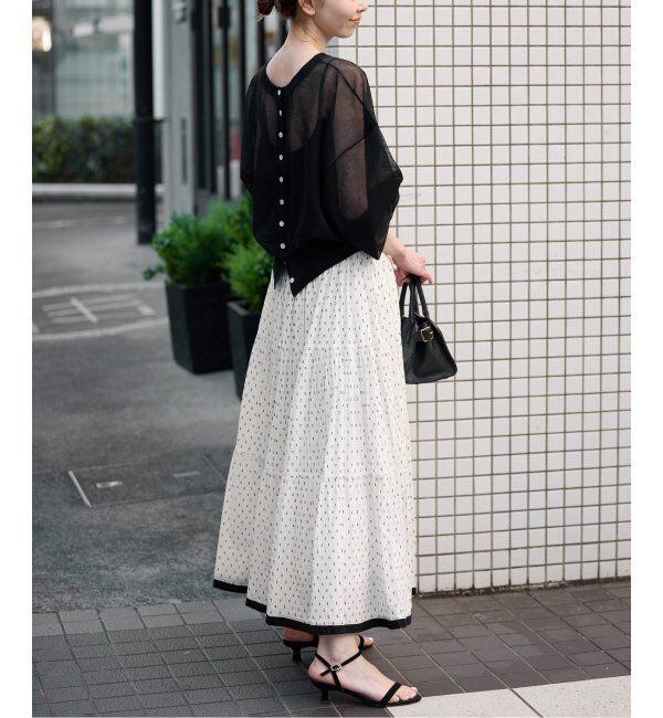 SLOBE IENA「TCドビーティアードスカート」|スカート|