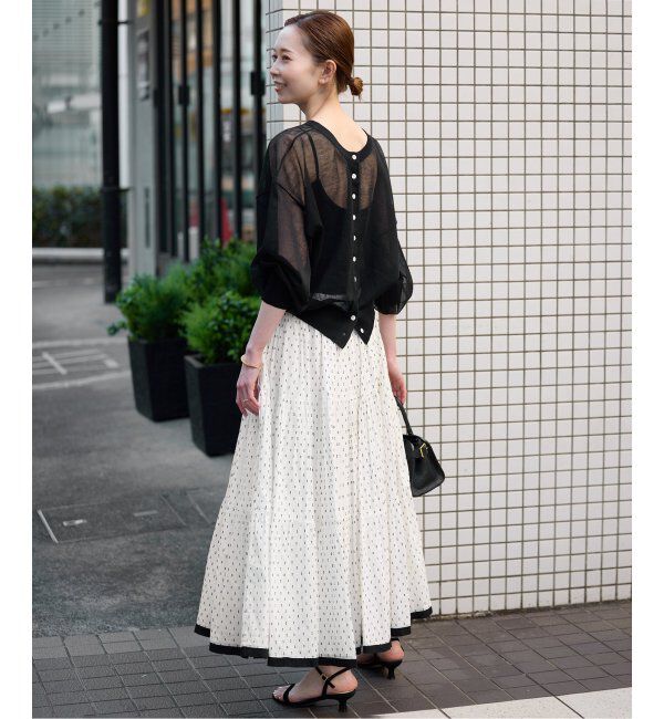 SLOBE IENA「TCドビーティアードスカート」|スカート|