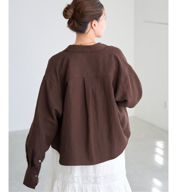 IENA「フィブリルポプリンショートシャツ」|シャツ・ブラウス|