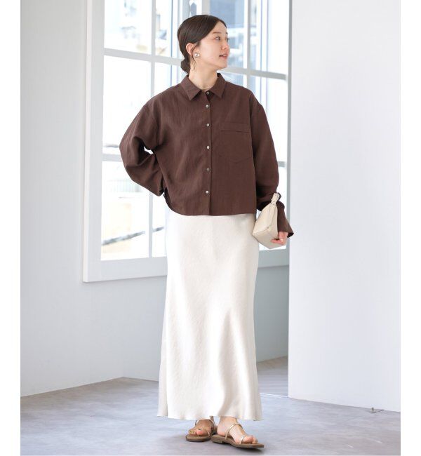 IENA「フィブリルポプリンショートシャツ」|シャツ・ブラウス|