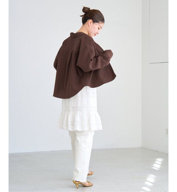 IENA「フィブリルポプリンショートシャツ」|シャツ・ブラウス|