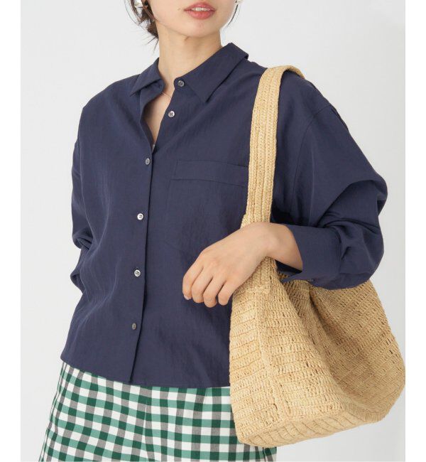 IENA「フィブリルポプリンショートシャツ」|シャツ・ブラウス|