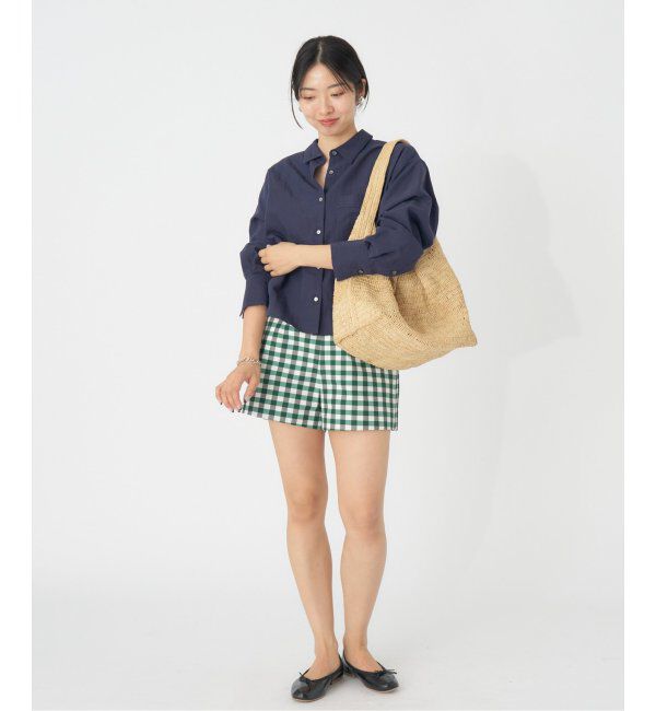 IENA「フィブリルポプリンショートシャツ」|シャツ・ブラウス|