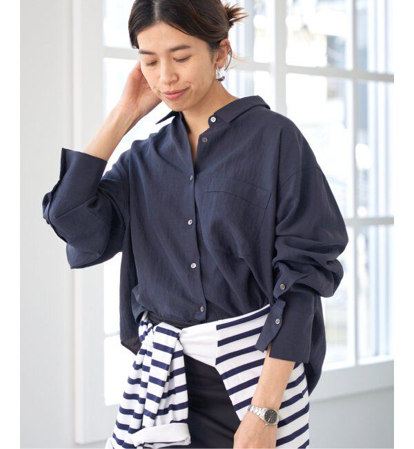 IENA「フィブリルポプリンショートシャツ」|シャツ・ブラウス|