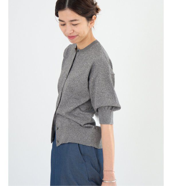 IENA「《追加》LEVITAクルーカーディガン」|カーディガン|