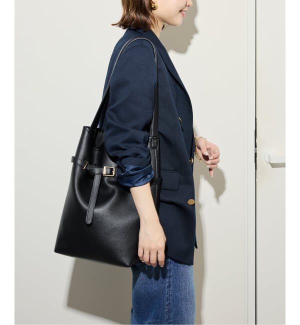 SLOBE IENA「SLOBE ベルトスクエアトートバッグ」|ショルダー・メッセンジャー|