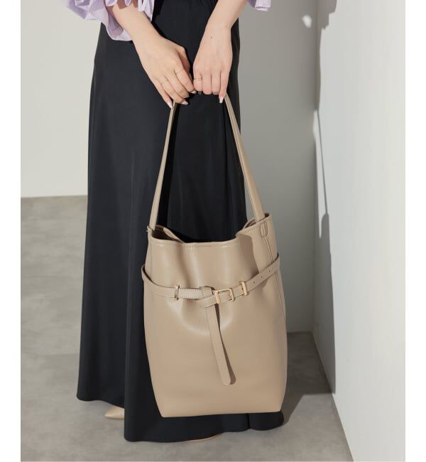 SLOBE IENA「SLOBE ベルトスクエアトートバッグ」|ショルダー・メッセンジャー|