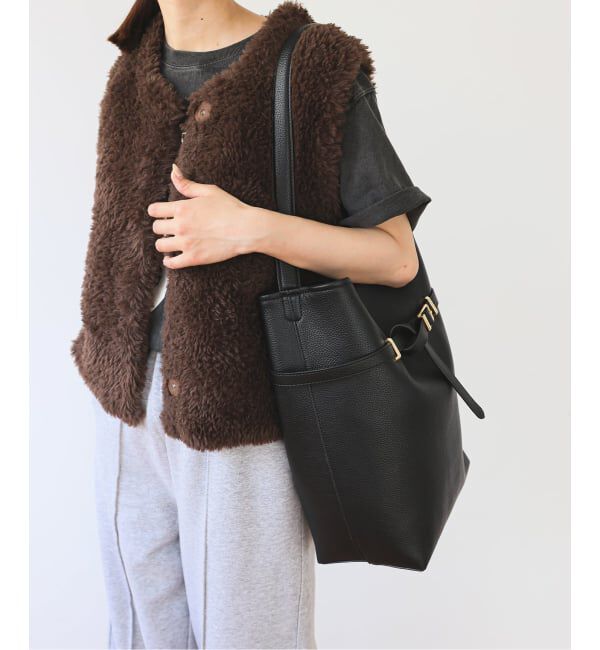 SLOBE IENA「SLOBE ベルトスクエアトートバッグ」|ショルダー・メッセンジャー|