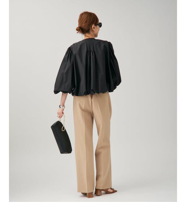 VERMEIL par iena「《追加》ダブルクロスストレッチパンツ」|スラックス|