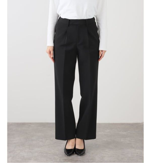 VERMEIL par iena「《追加》ダブルクロスストレッチパンツ」|スラックス|