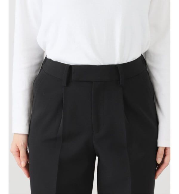 VERMEIL par iena「《追加》ダブルクロスストレッチパンツ」|スラックス|