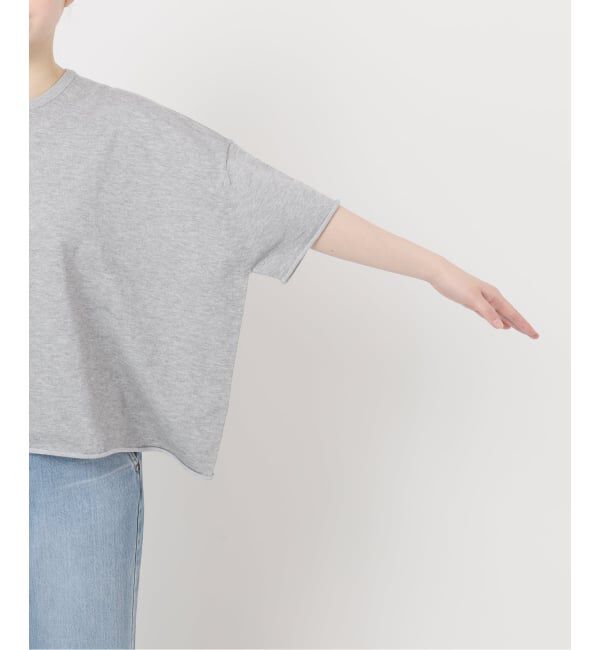 IENA「《追加3予約》LEVITA コットンハーフスリーブプルオーバー」|ニット・セーター|