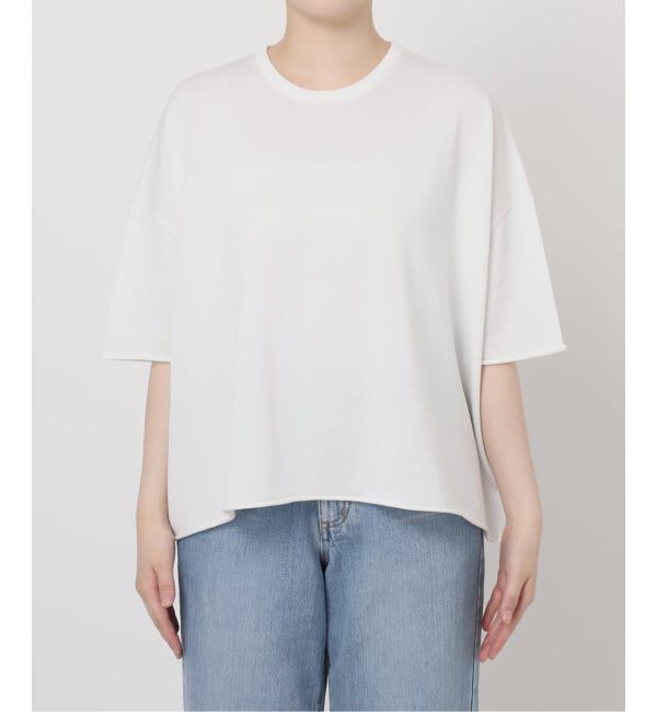 IENA「《追加3予約》LEVITA コットンハーフスリーブプルオーバー」|ニット・セーター|