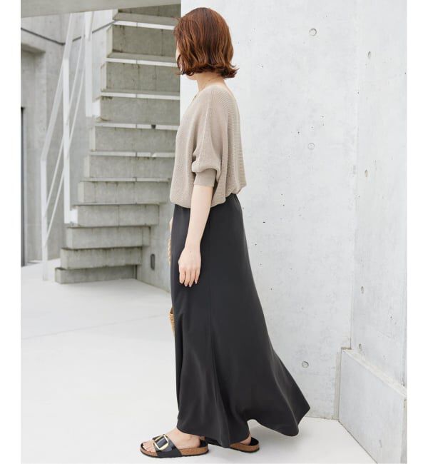 SLOBE IENA「《3サイズ展開/WEB限定/追加4》フィブリルマーメイドフレアスカート」|スカート|