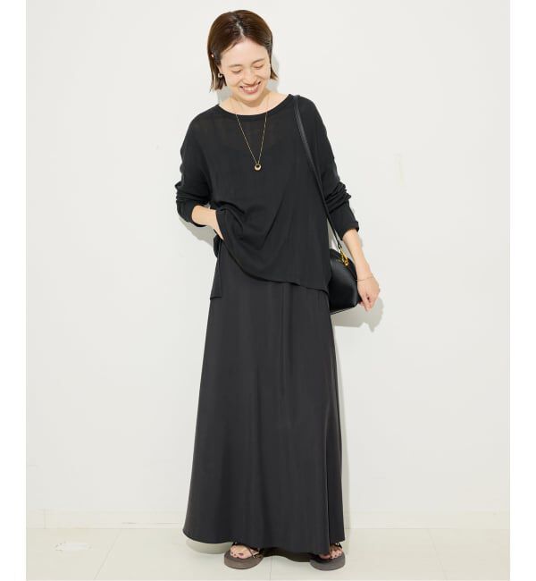 SLOBE IENA「《3サイズ展開/WEB限定/追加4》フィブリルマーメイドフレアスカート」|スカート|