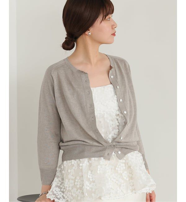 IENA「《WEB限定/追加2》フラワーエンブロイダリー キャミソール」|キャミソール|