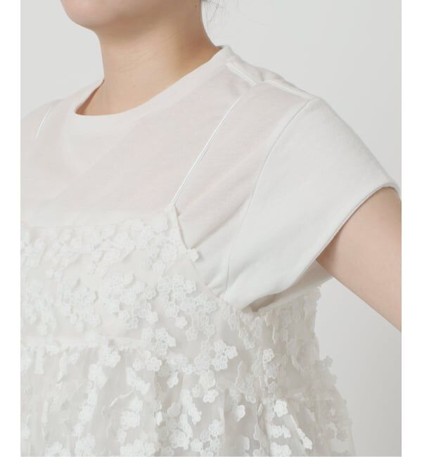 IENA「《WEB限定/追加2》フラワーエンブロイダリー キャミソール」|キャミソール|