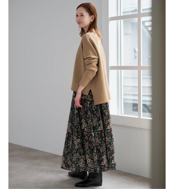 SLOBE IENA「《セットアップ対応可/WEB限定カラーあり》コットンダブルフェイスプルオーバー」|ニット・セーター|