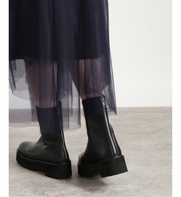 VERMEIL par iena「《追加》CAMINANDO カミナンド 別注 ウシロZIPブーツ」|ショートブーツ|